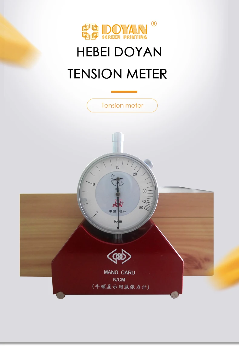 Silk screen printing frame tension meter