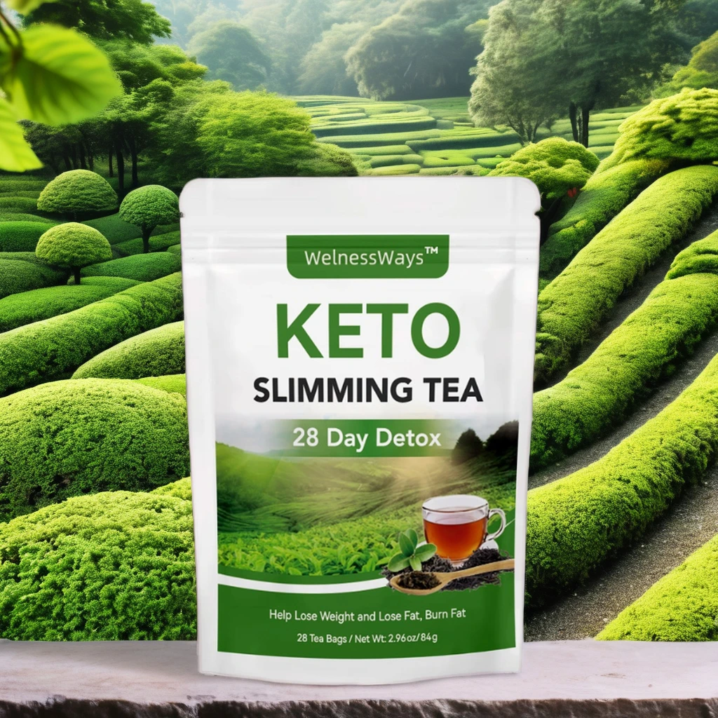 Organic 28 tea bag packaging Herbal Fit Detox Cleanse Slimming Keto Burn Tea Bag Pack Helps in Weight Loss and Fat Burning