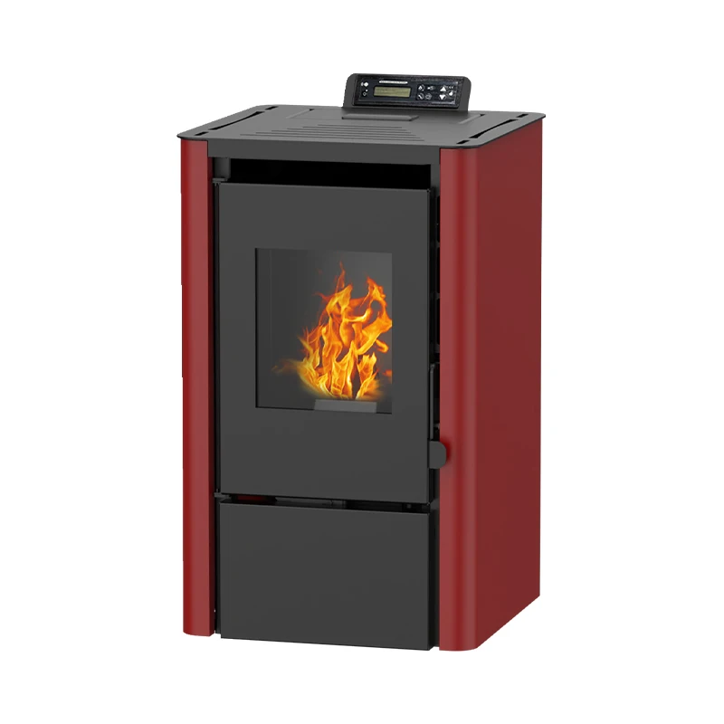 Heating Stove Pellet Stove KM0602A Automatic Feeding Wood for European Import From China Burn Pellet Fireplace Indoor Steel 6KW