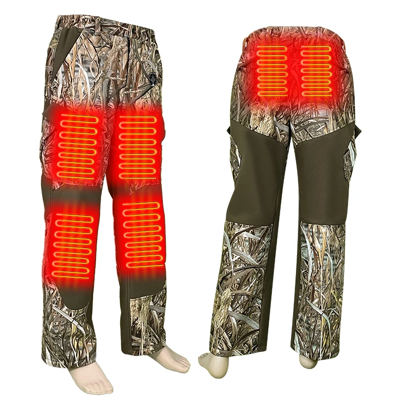 2024 новая модель, высококачественные брюки с подогревом, одежда для охоты, уличные рабочие, рыболовные, охотничьи камуфляжные штаны