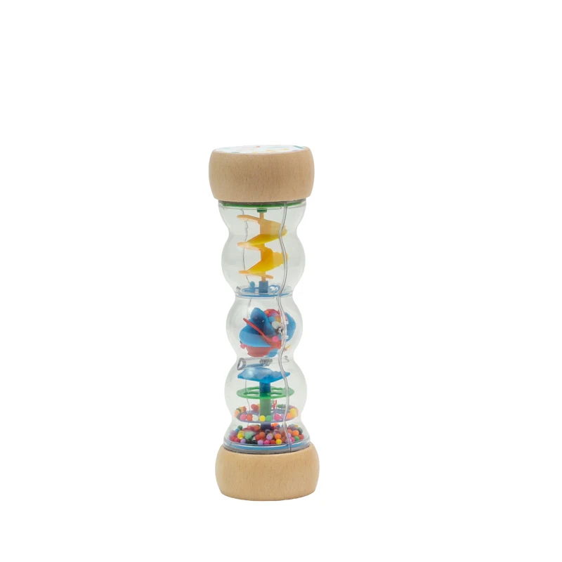 Rainmaker - Wooden Rain Stick Montessori Toy, Baby Rattle Shaker Sensory Developmental, Raindrops Musical Instrument Rain Sound.