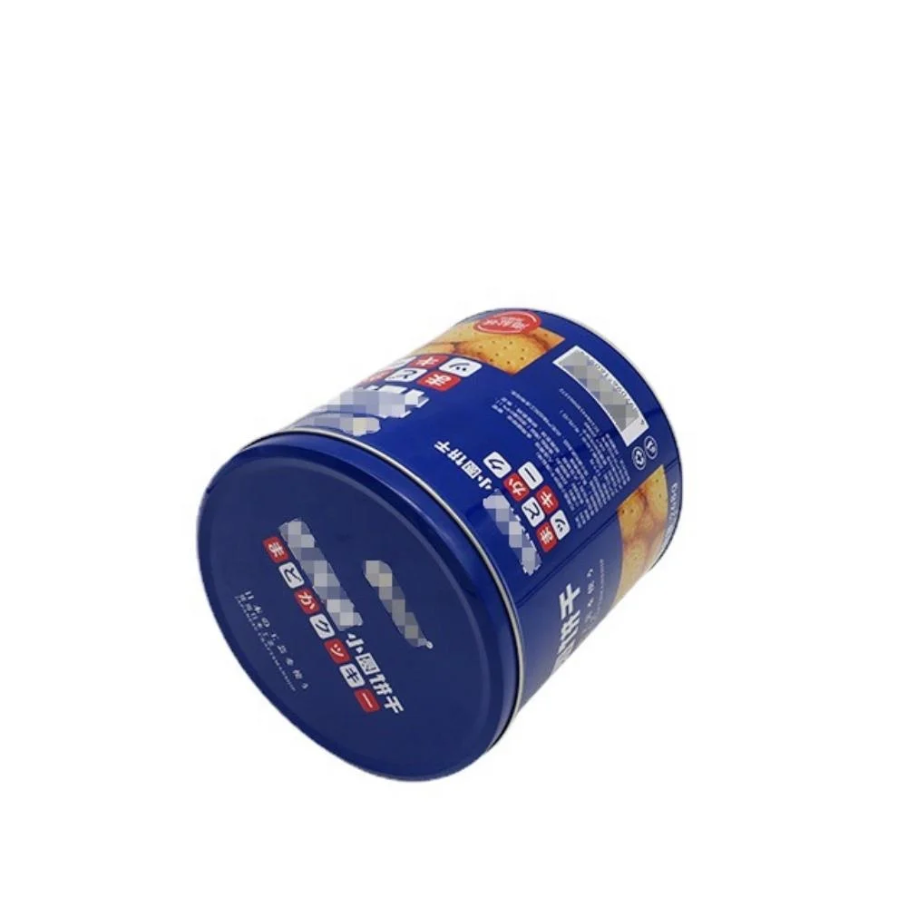 Chinese wholesale manufactures Japanese chocolate biscuit tin can round container for Japanese small biscuits