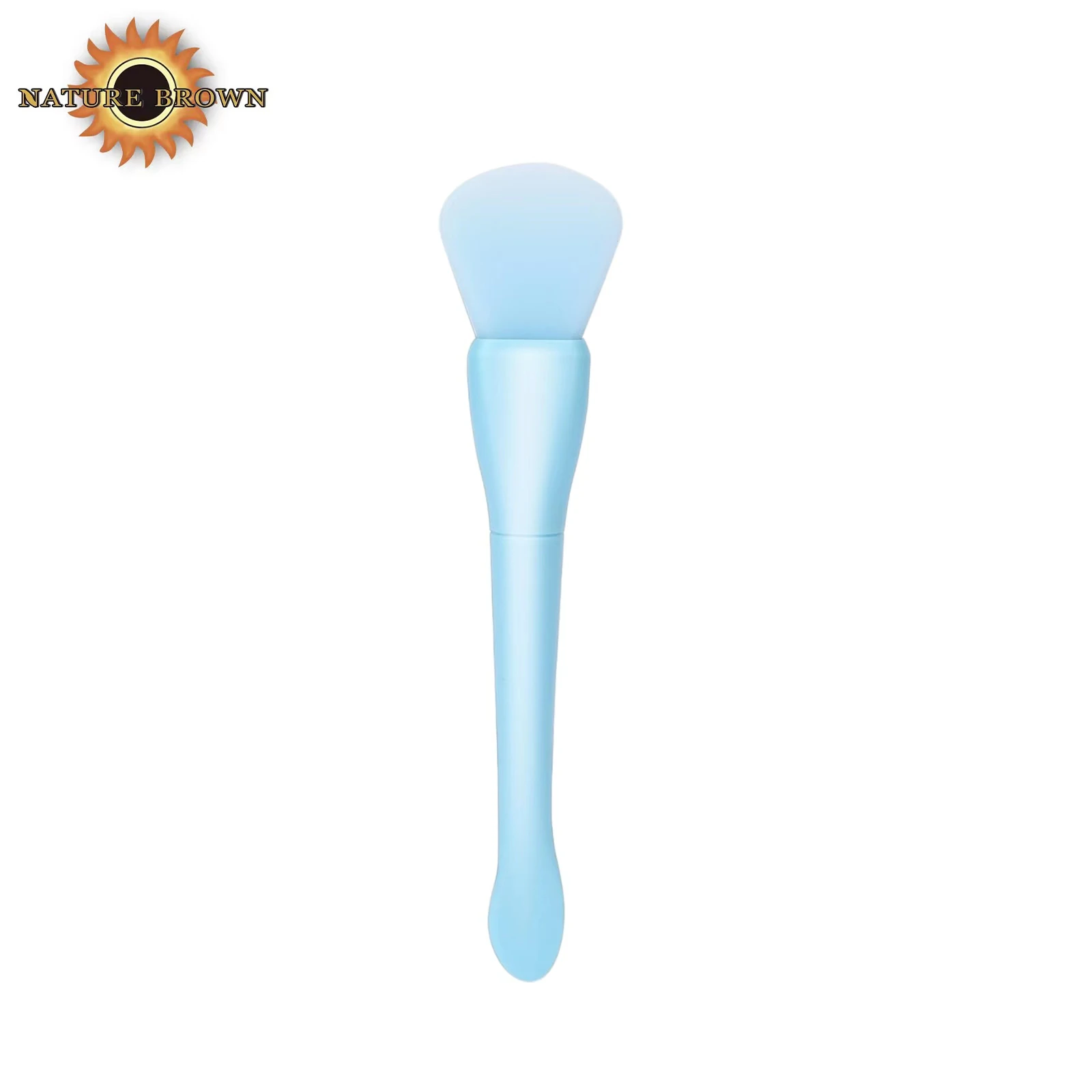 1Pack Soft Silicone Double Head Facial Mud Mask Applicator Cream Spoon Beauty Tools Apply Cream Lotion Soft Silicone Brushes