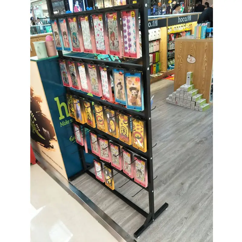 Custom Portable Hook Hangers Metal  Socks Retail Display Stand