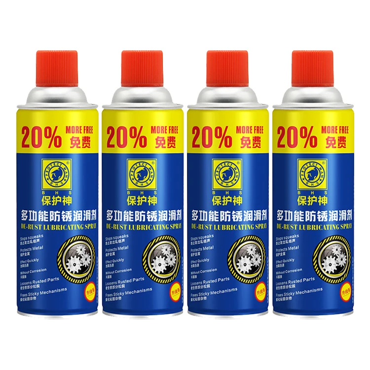 Free Sticky Mechanisms Eco-friendly 450ml Anti-rust Rust Lubricating Spray for Metal Protection