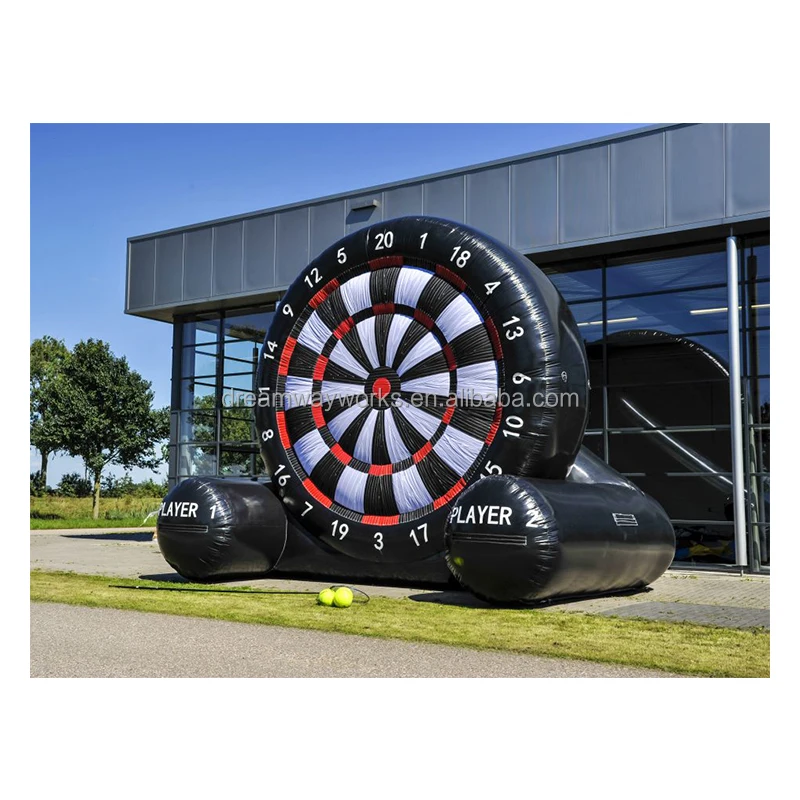 2021 Hot Sale Inflatable Football Dartboard Game with Sticky Balls for