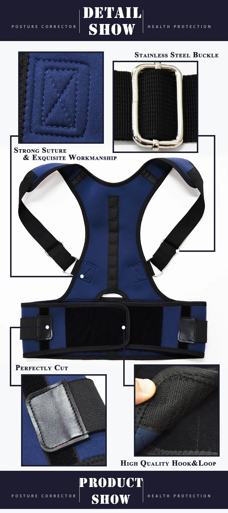Manufacturers Wholesale Spot Cross - Border Anti-hunchback Posture Correction Belt To Correct Back Posture Correction Device