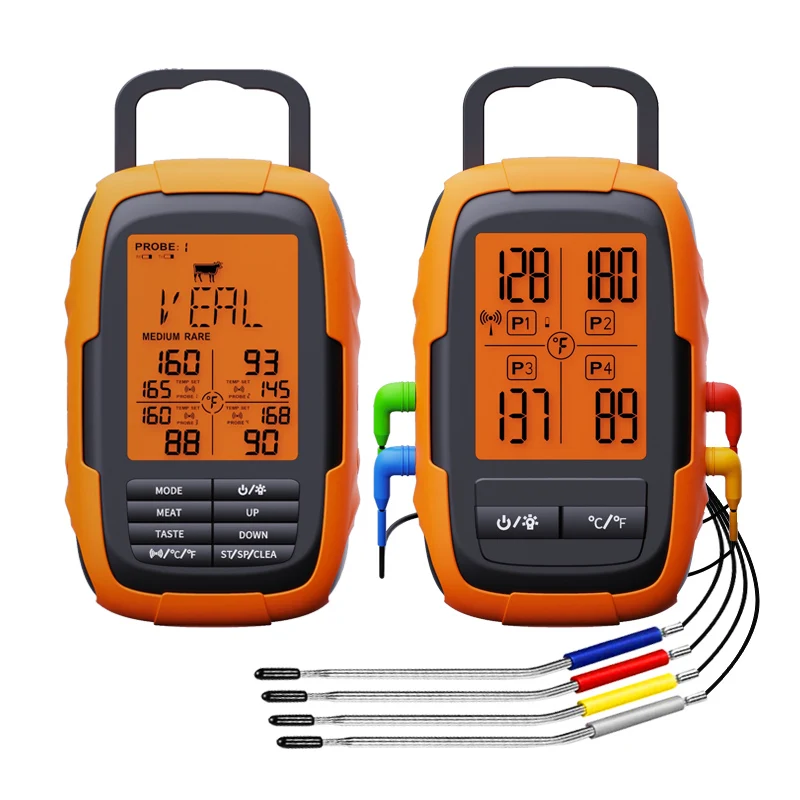 For Cooking Thermometers Thermometer/Hydrometer Best Supplier In/Out Meter Meat Food Bbq Kitchen Humidity Wireless Thermometer