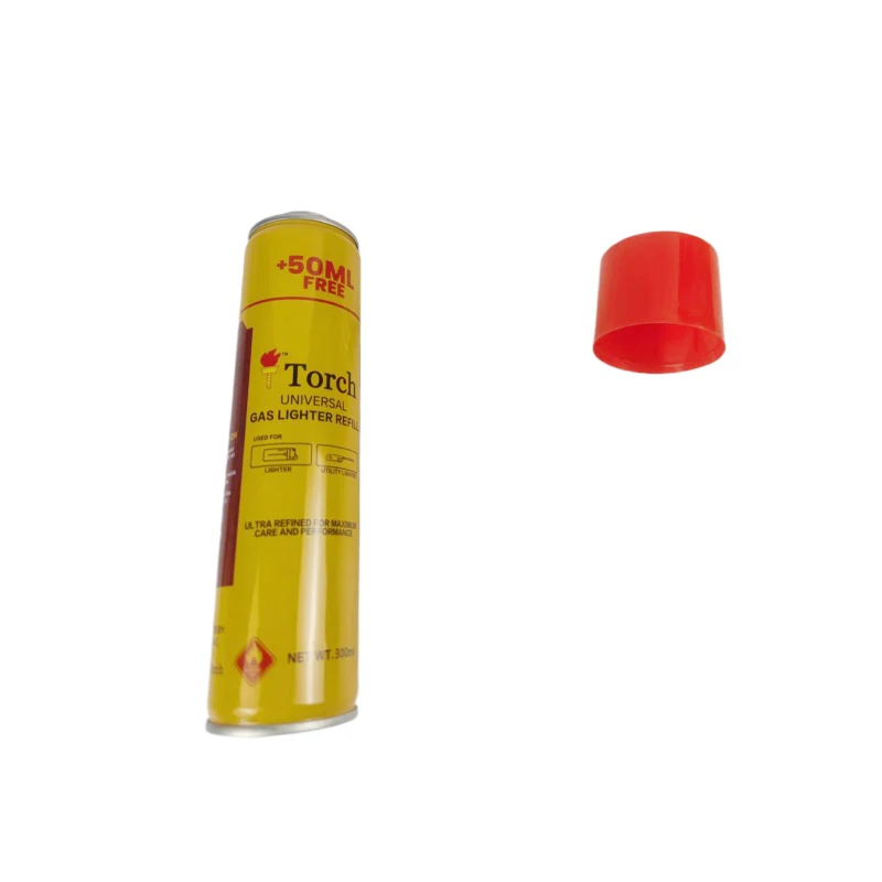High Quality Custom Logo Safety Butane Gas Can Empty Mini Gas Cartridge Butane Lighter Gas Fuel Refill