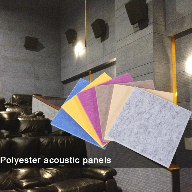 Customized ASTM E84 12Mm 100% Fiber Acoustic Panel Sound Insulation For Interior Decoration