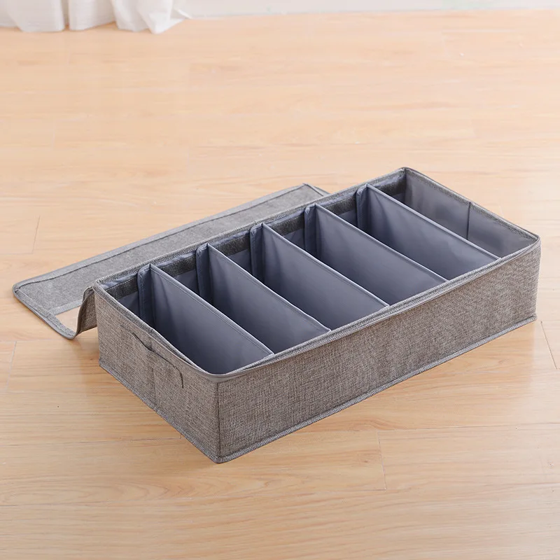 Box Storage 6 Shoes Slide Under Bed Boxes Drawer Underbed Fabric Transparent Shoe Organizer Sustainable