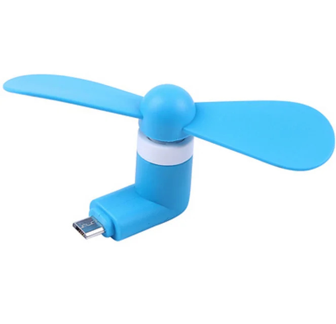 2024 Good quality New 2 In 1 Portable Mini Cooling Cell Phone Fan for Micro USB for Type C