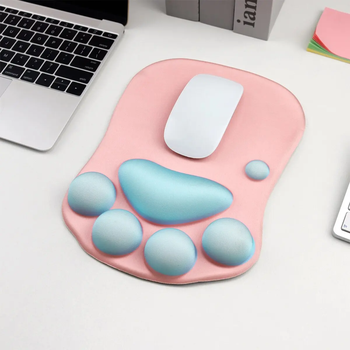 Personalized Custom Cute Desk Mouse Mat Gaming 3D Cat Paw Shape Mouse Pad