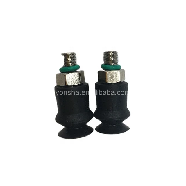 11mm 1.5 bellows sukers silicon suction cup vacuum with M5 thread fitting