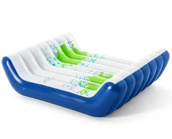 Bestway 43297 охлаждающий надувной остров для 2 человек, надувной плавающий аквапарк 2,21 м X 1,74 м