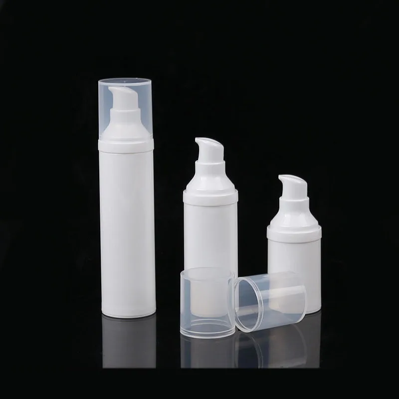 Flacon pompe Botella bomba30ml 50ml 80ml cosmetic plastic pump vacuum cream lotion bottle empty lotion airless bottle