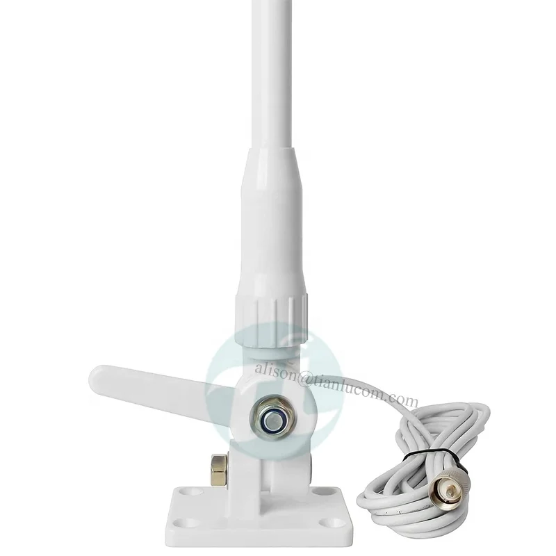VHF Marine Antenna Waterproof 156-163MHz Fiberglass Antennas Marine Radio Antenna
