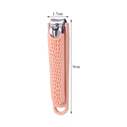 Silicone Nail Cutter Beauty Tool Manicure Clipper Stainless Steel Nail Clippers With Nail File Light Color Manicure Scissors Set