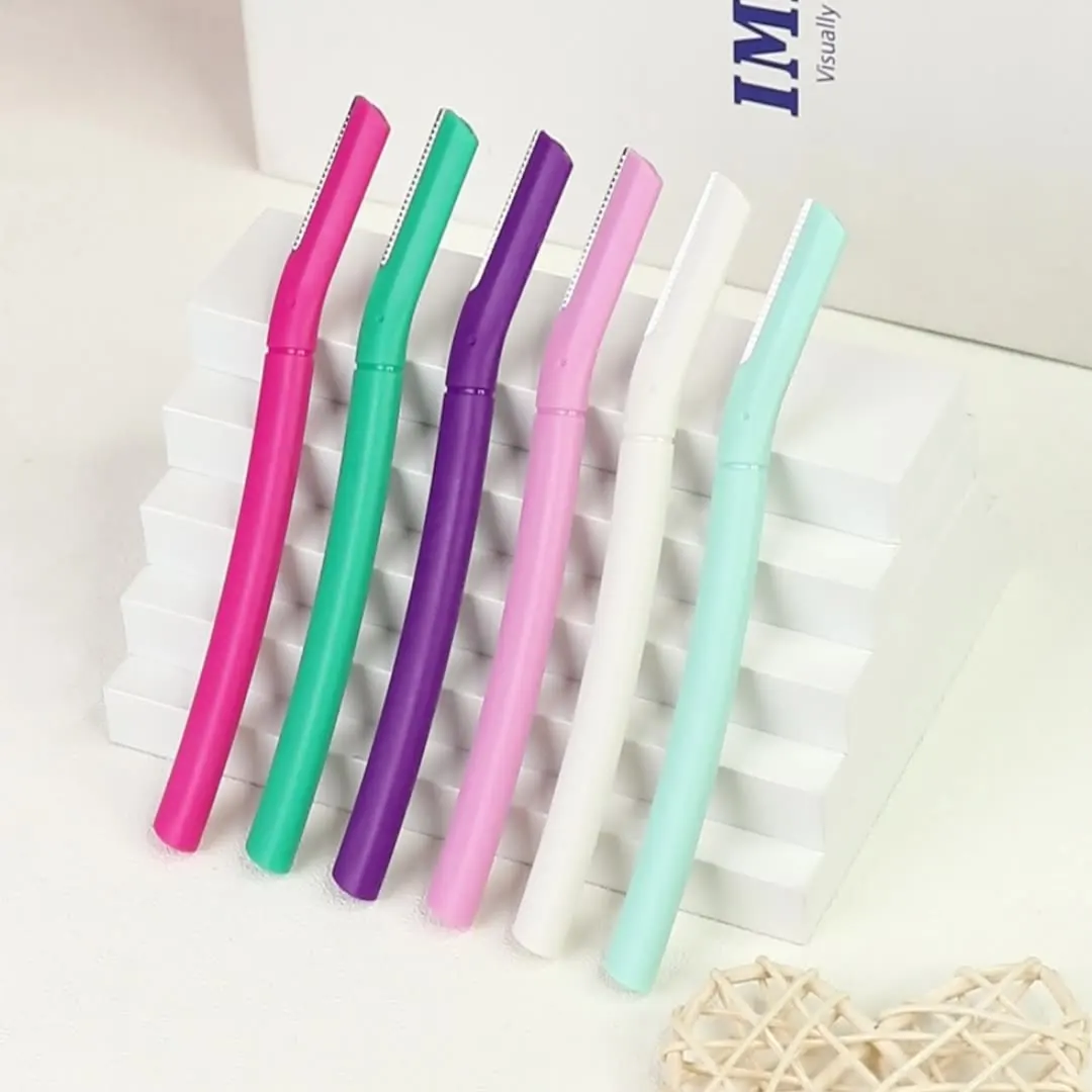 Woman Facial Razor Device Hair Remover Tool Derma Eyebrow Razor Biodegradable Eyebrow Trimmer for Women