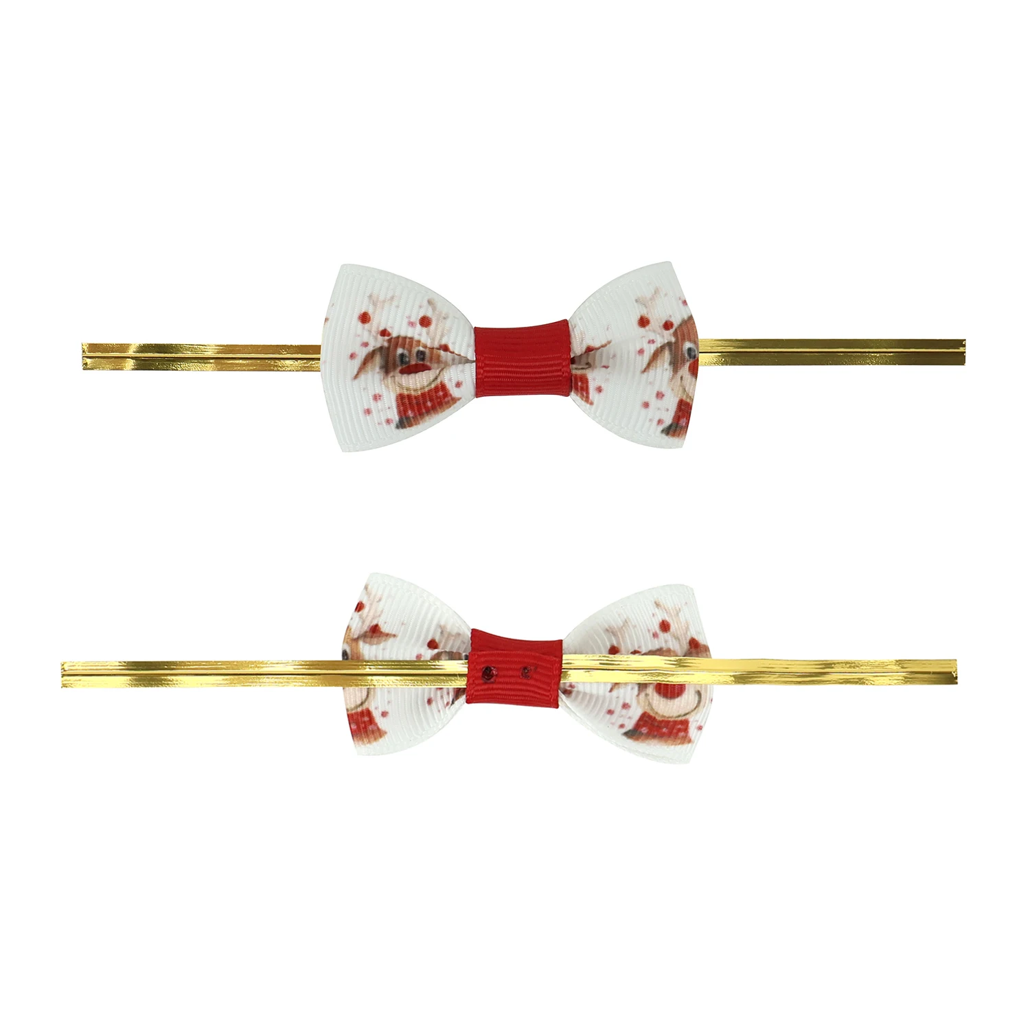 Wholesale Home DIY Crafts Christmas Tree Ornament Hanging Wreath Wrapping Decoration Ribbon Gift Bows With Jingle Bell Pendant