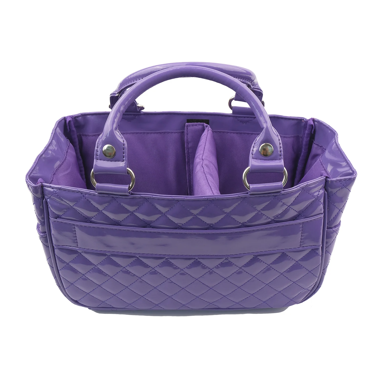 Trendy Design Quilted Handbag Purse for Wedding Party Recycled PU Travel Cute Beach Tote Bag with Divider for Women Ladies BSCI