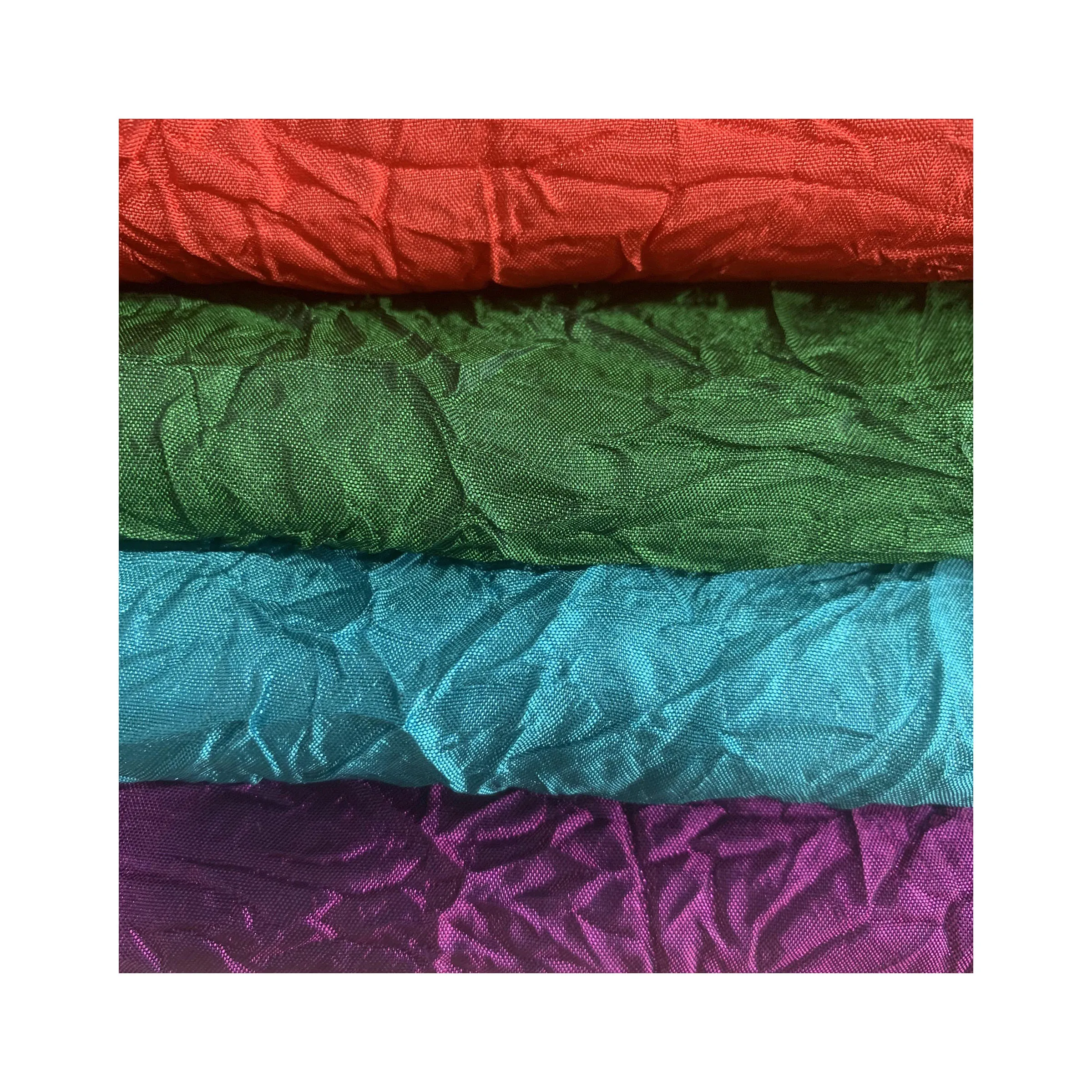 Low price soft chameleon fabric bridle wedding dress pleated skirt mermaid costume fabric glitter Mermaid pleated fabric