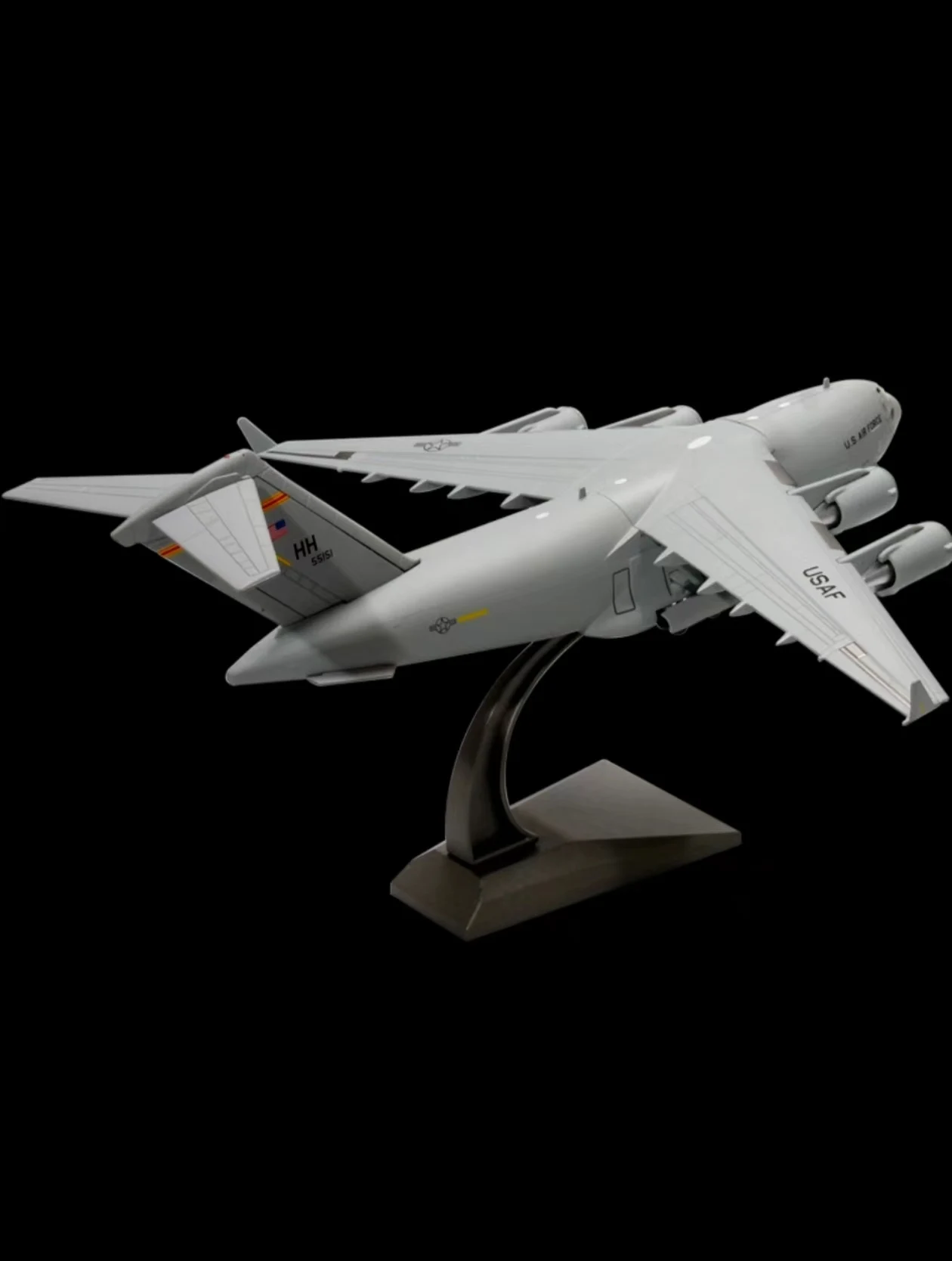 Souvenir Gifts 1:200 Scale 27cm American C-17 Globemaster Diecast Metal Alloy Aircraft Model with Landing Gear