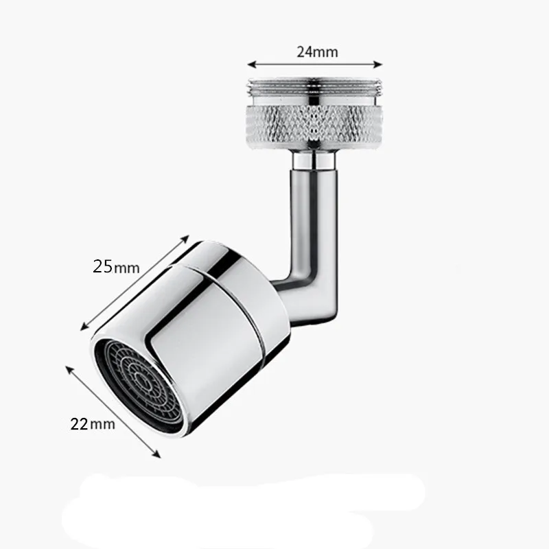 Single function Female Faucet Aerator, Big Angle Rotate Kitchen Sink Aerator Sprayer Head 360 Degree Swivel Basin Sprayer Extend