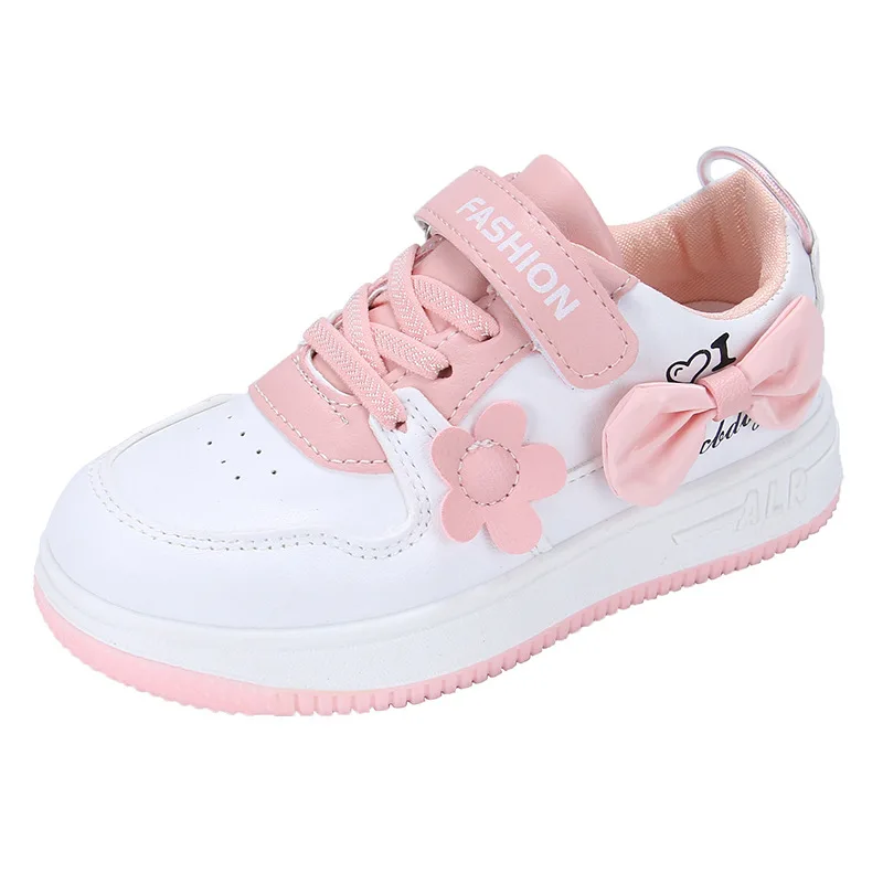 Bowknot Skateboard kids Shoes girls Kids girl Leisure Outdoor Pink Casual Sneakers school shoe for girls