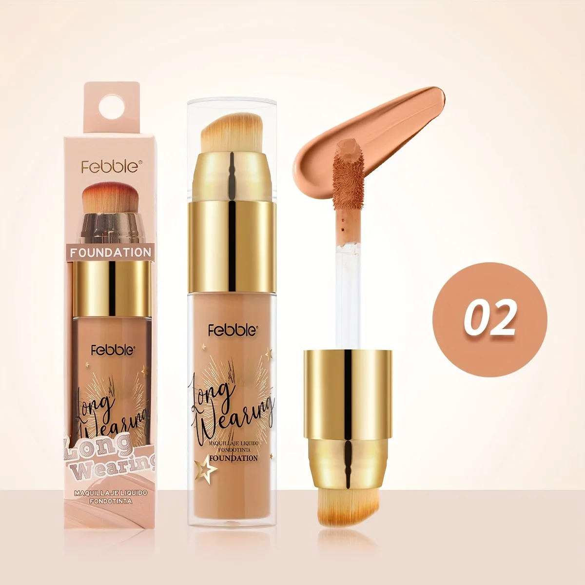 Waterproof and makeup enhancing liquid foundation combination suit