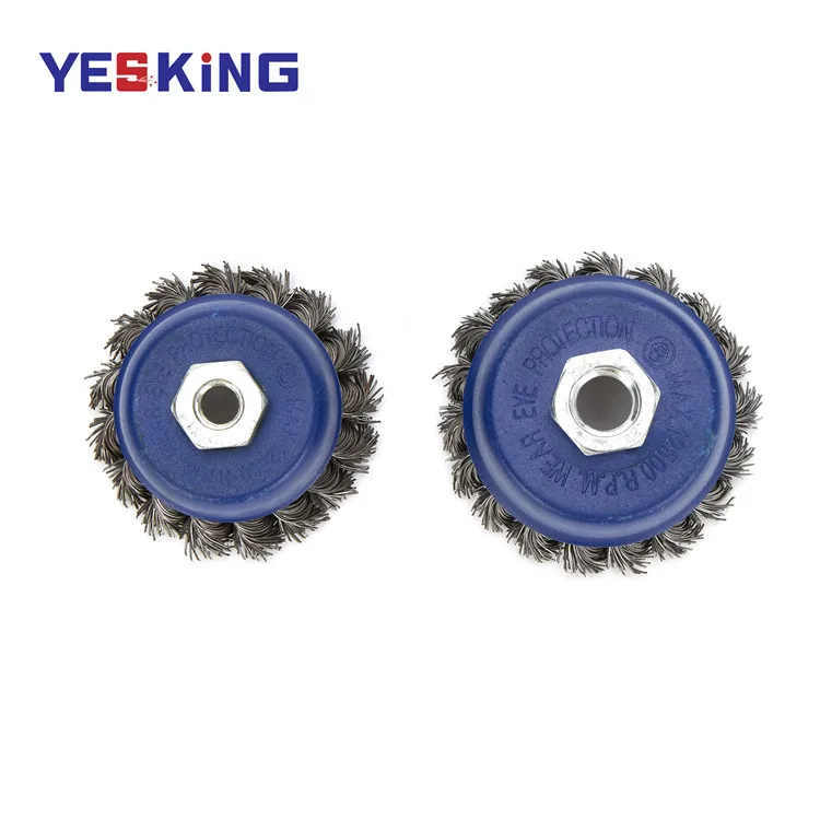 
Industrial polishing brush twisted knot stainless steel cup shaped polishing brush stainless steel abrasive wire brushes set 