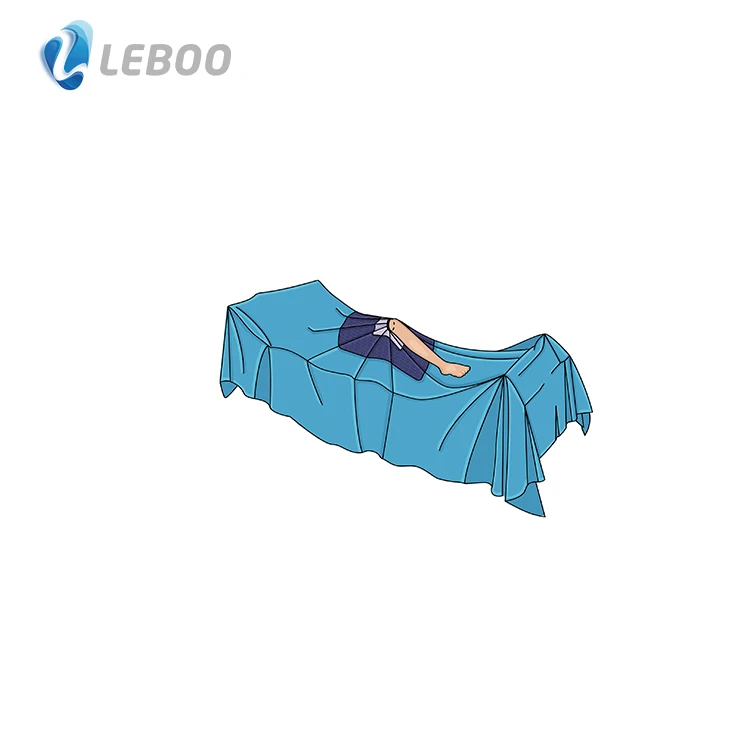 Leboo High Quality CE ISO Sterile disposable Surgical Drape Extremity Drape