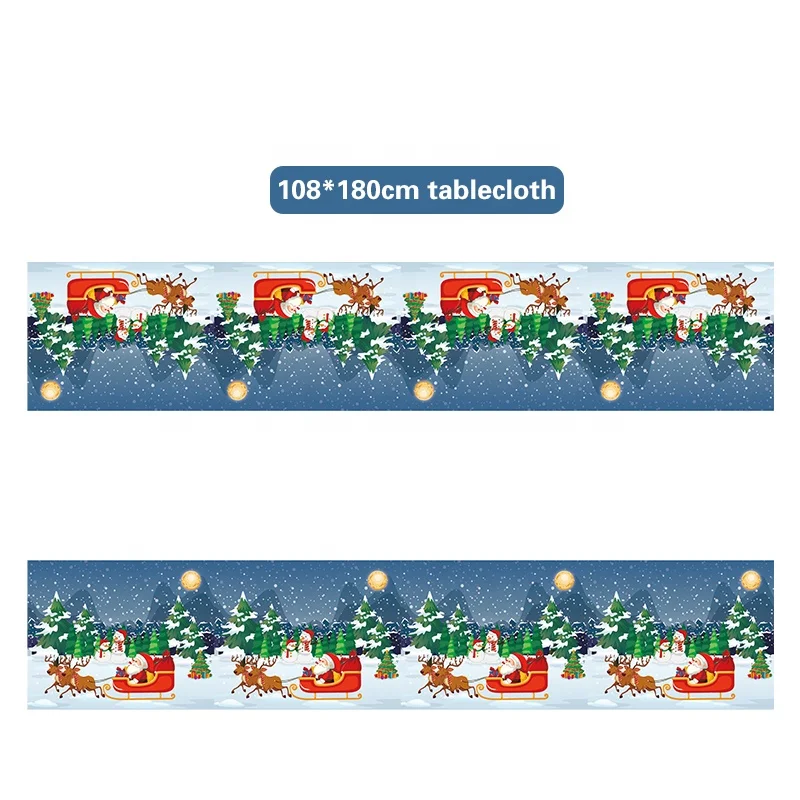 New design red and green color Merry Christmas theme party tableware