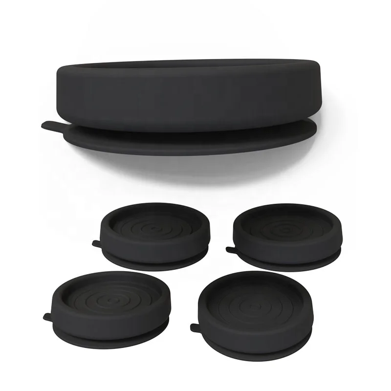 Custom 4 pcs Rubber Silicone  Anti Vibration Pads for Washing Machine Shock Foot Pad for Washer and Dryer Machine