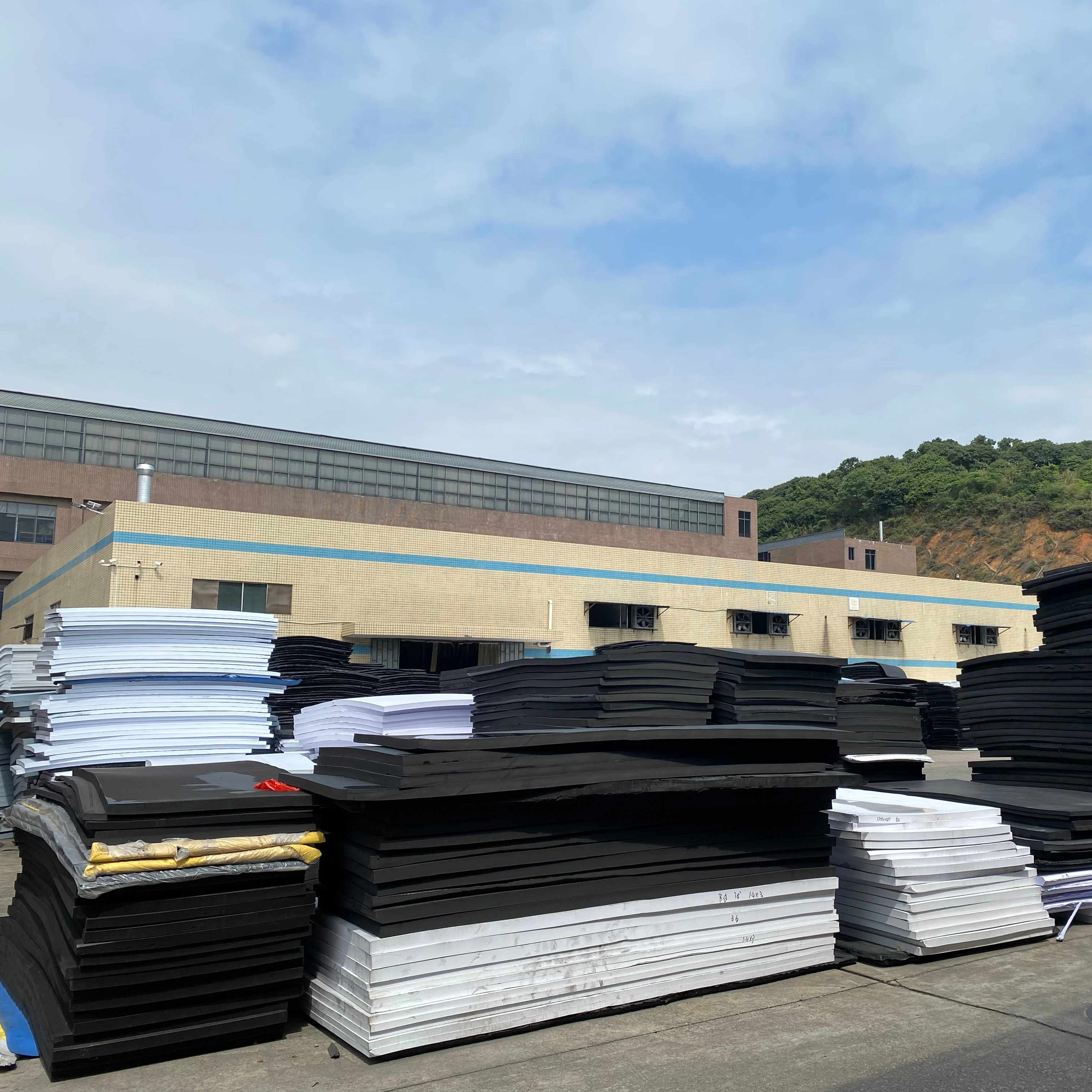 Factory wholesale 0.8-60mm thickness custom hardness color rubber eva foam sheet shoe foam pad raw materials foam sheet pad