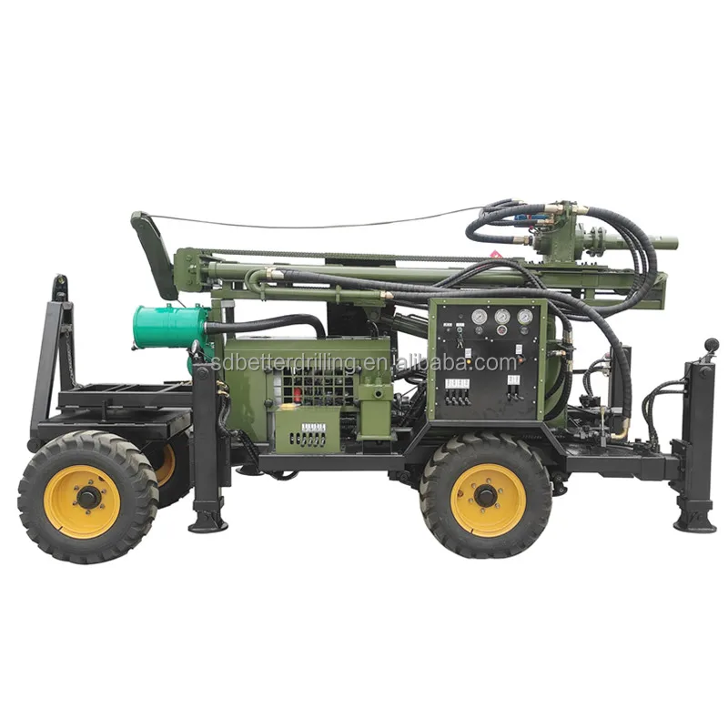 260m Wheel Water Well Drilling Rig Trailer Water Well Drilling Rig Price