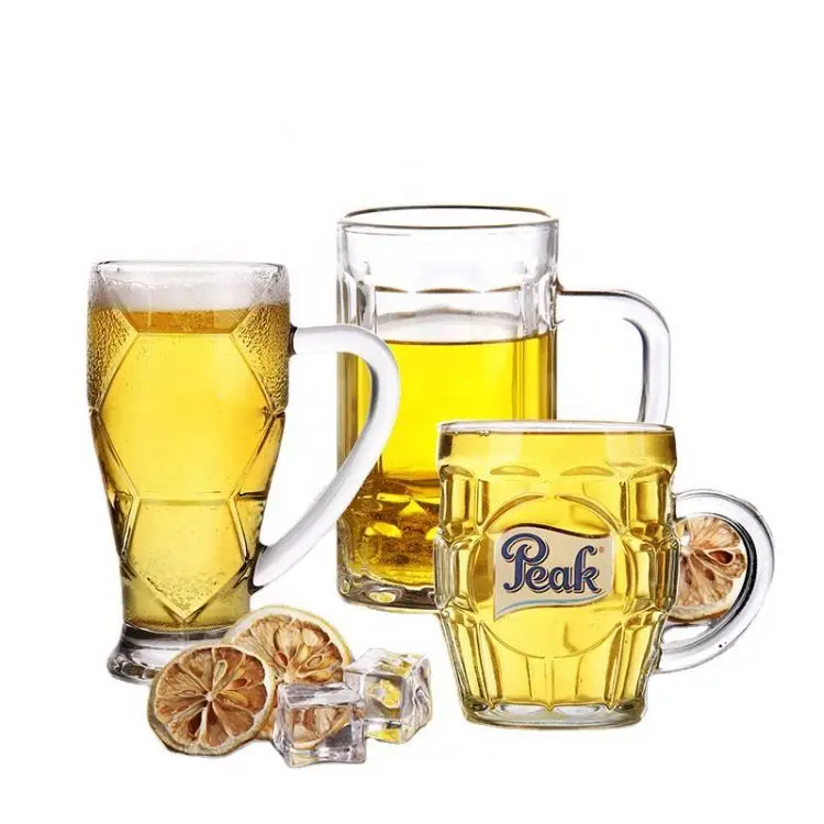 Beer Glass Tumbler pilsner beer glass classic pilsner style beer cup Heavy Base Bulge Top Pilsner Glass