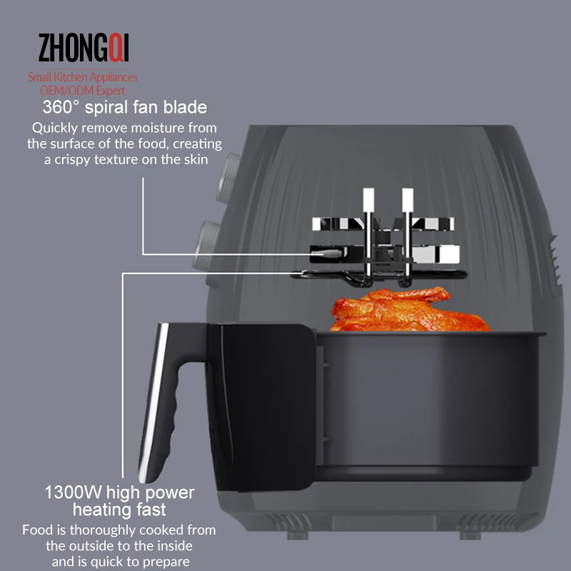 Automatic Doughnut Fries Instant Swirl 7 In 1 Microwave Designed Oven Family Party Oilless Air Fryer