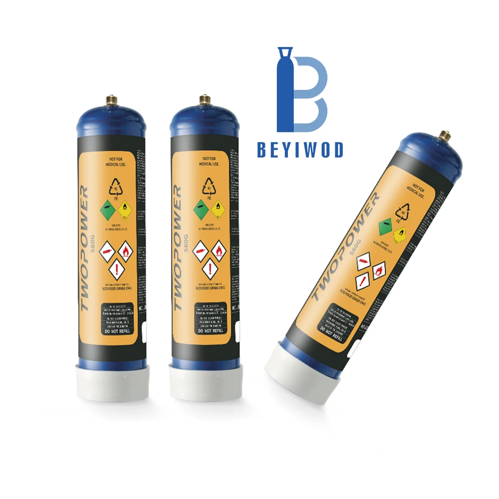 580g газ закиси азота N2o 0.95L N2O крем зарядные устройства со слезоточивым газом кухонные принадлежности крем зарядные устройства для использования с высококачественный газ закиси азота