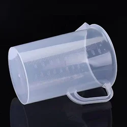 100ml 250ml 500ml 1000ml 2000ml Lab Graduated Plastic Beaker Measuring Cup With Plastic Handle