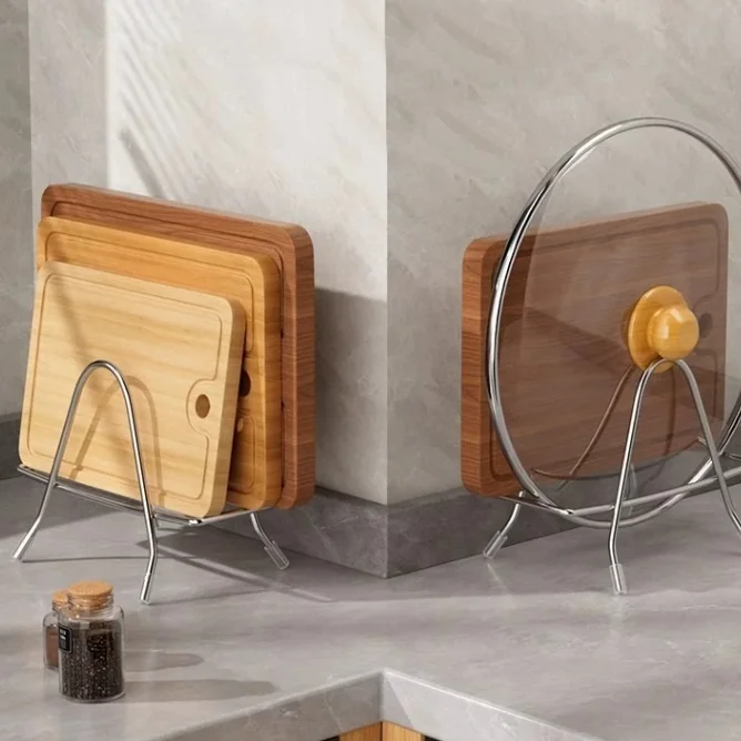 Kitcher Space Saver Knife Storage Stand In Stock Stainless Steel Knife Holder With Slots Knife