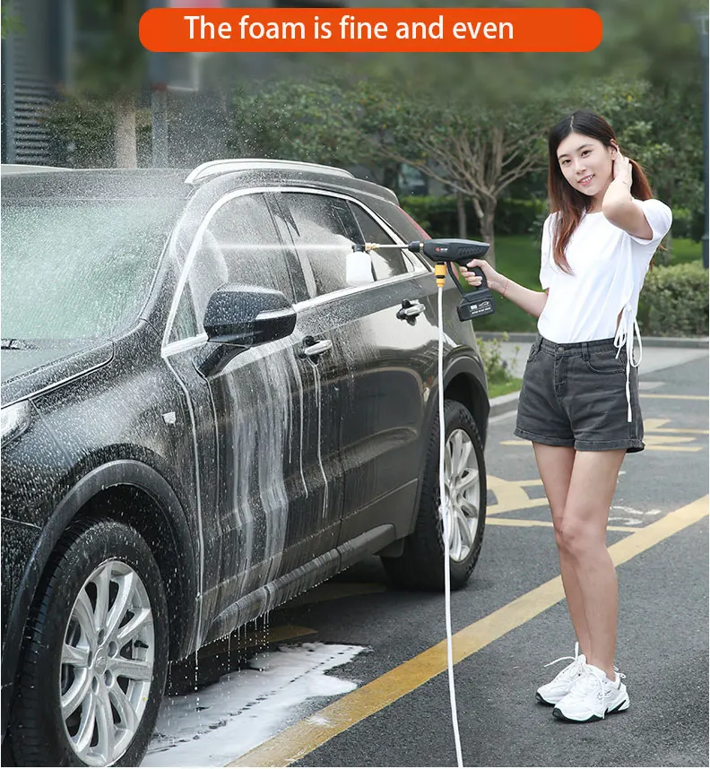 12V Wireless Car Washing Spray Water Gun Household Cleaning High Pressure Car Washer