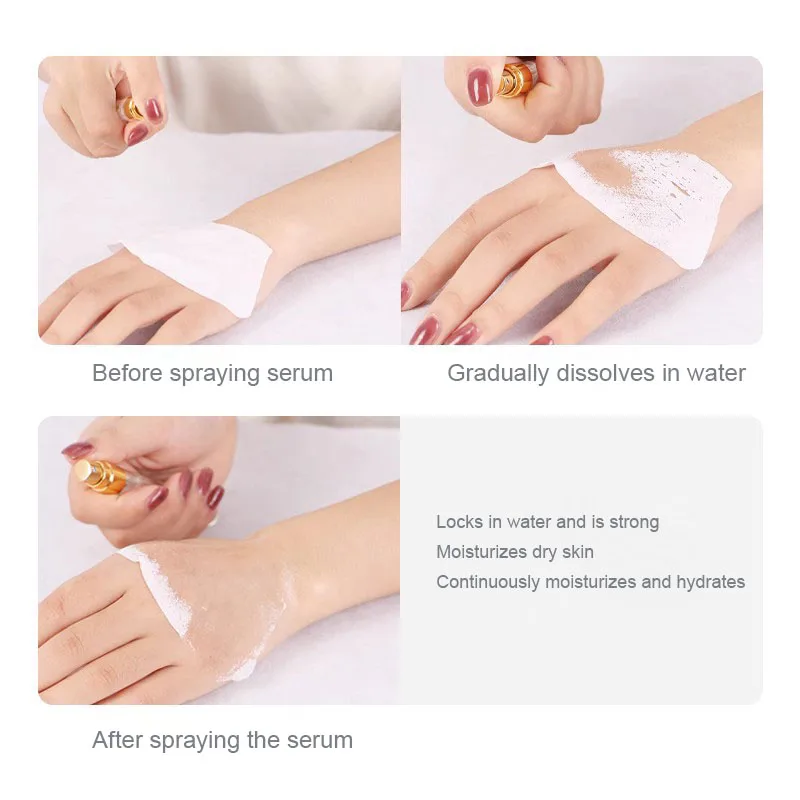 OEM Skin Care Water Soluble Facial Collagen Mask Sheet Collagen Film Mask For Face lifting Private Label