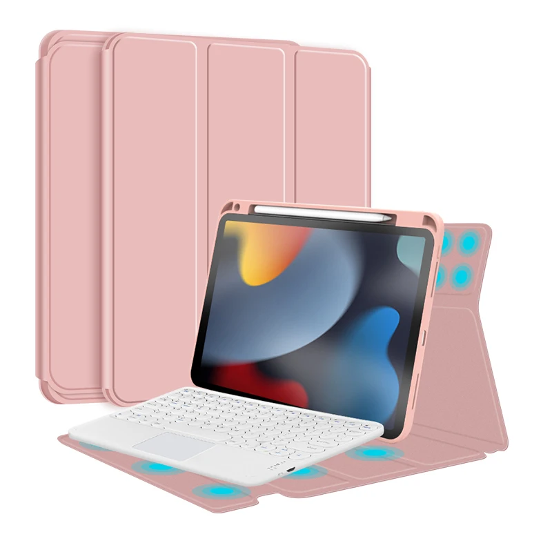 Detachable Magic keyboard case For iPad 10.2 9th Generation 2021 Magnetic Keyboard cover Factory manufacture
