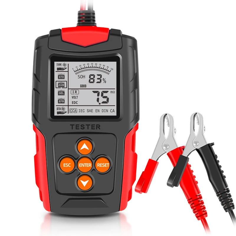 Lead acid battery tester 12V24V battery tester CCA internal resistance tester automobile battery analyzer