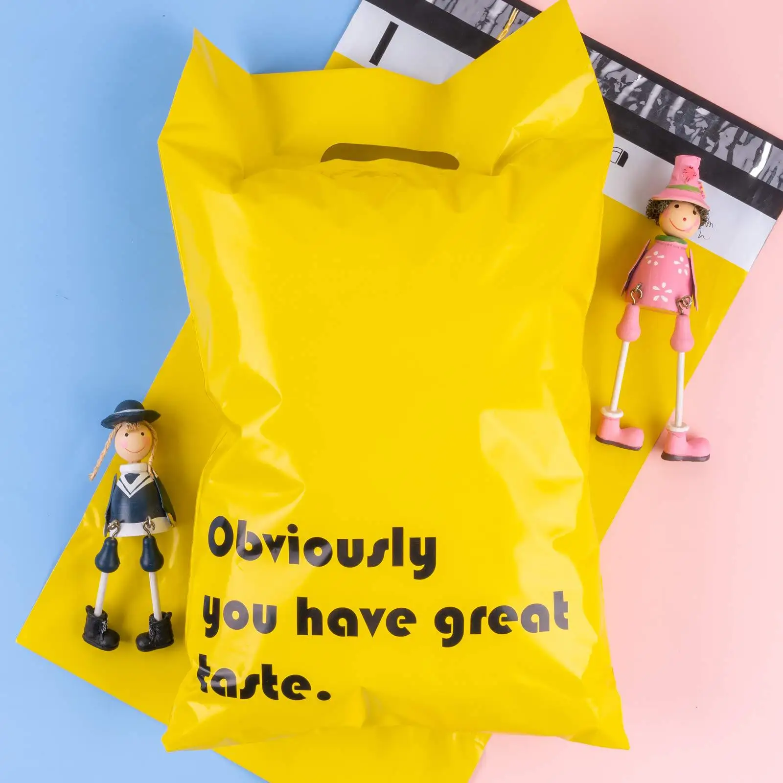 ZGCX Stock Wholesale White Mailer Matte Logo Plastic Printed Packaging Postage Bags Clothes Blue Poly Mailers Custom Print Logo