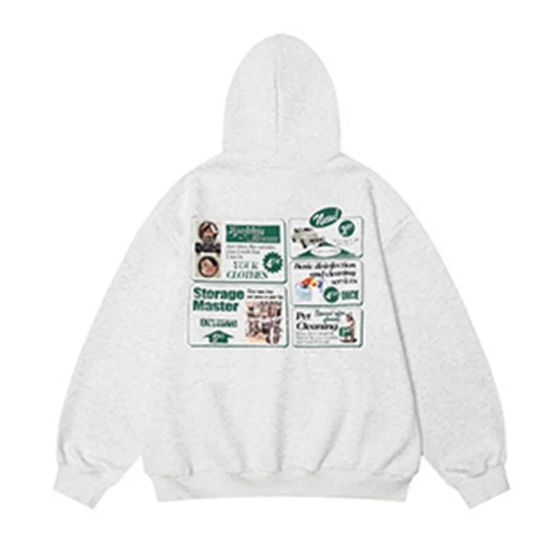 wholesale Original fashionable Loose Graphic hoodie high quality hooded 500gsm cotton oversized fleece custom hoodie