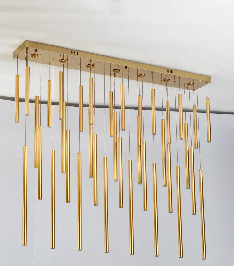 Hot Sale Postmodern Style Luxury Villa Decorative LED Pendent Lamp  spot Light source Crystal Hanging Lighting