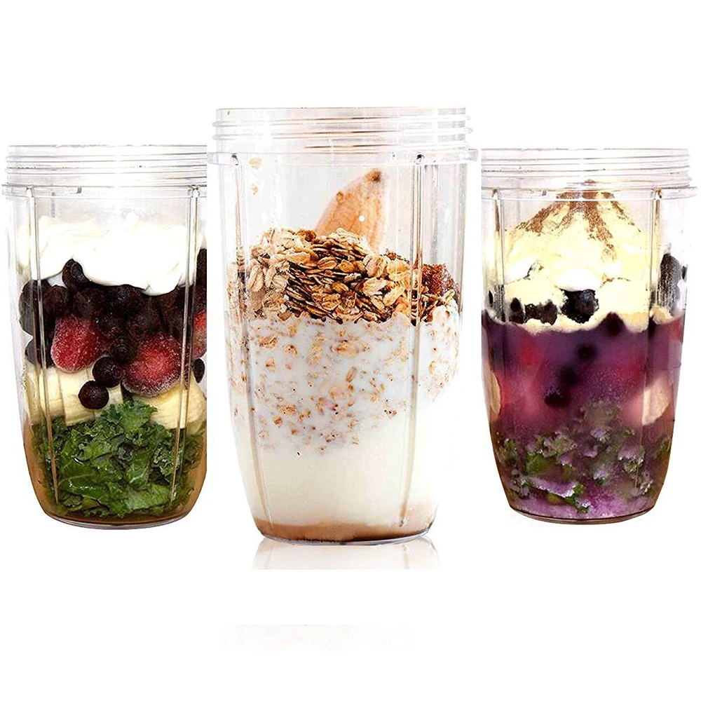 Unique features 5 piece set  Juicer Blender Cups and Blade Replacement Parts for nutri 600w 900w