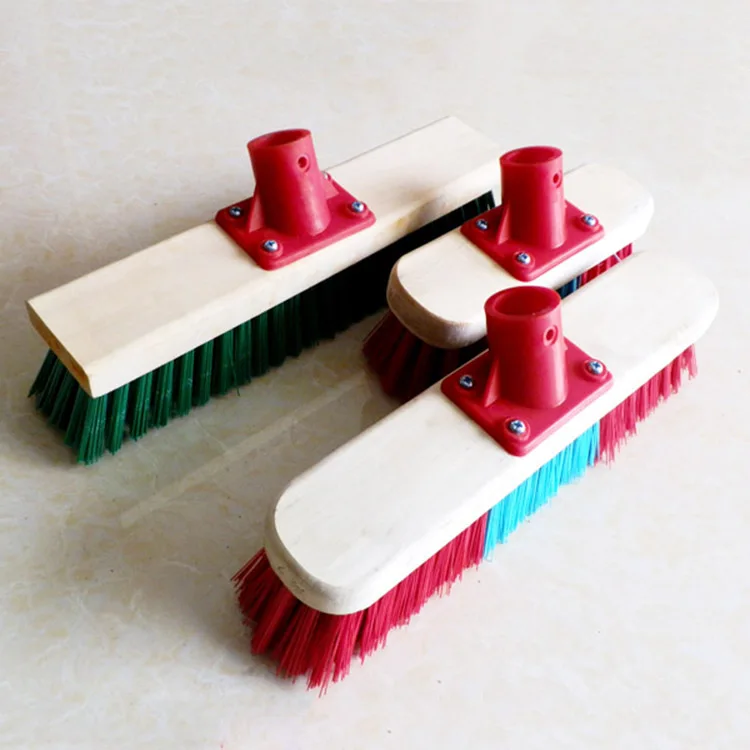 Excellent Quality Wooden Handle Cleaning Plastic Floor Brush